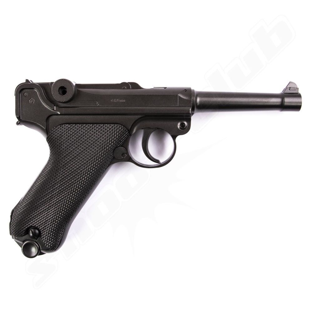 Legends Luger P08 CO2 Airsoft Pistole 6mm max. 2 Joule - Koffer-Set Bild 2