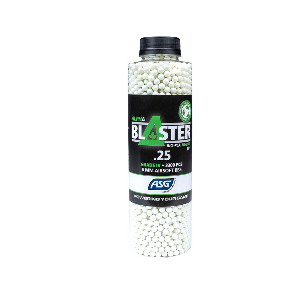 ASG Alpha Blaster Tracer Bio Airsoft BBs 0,25g 6mm BB 3300 Schuss Grn