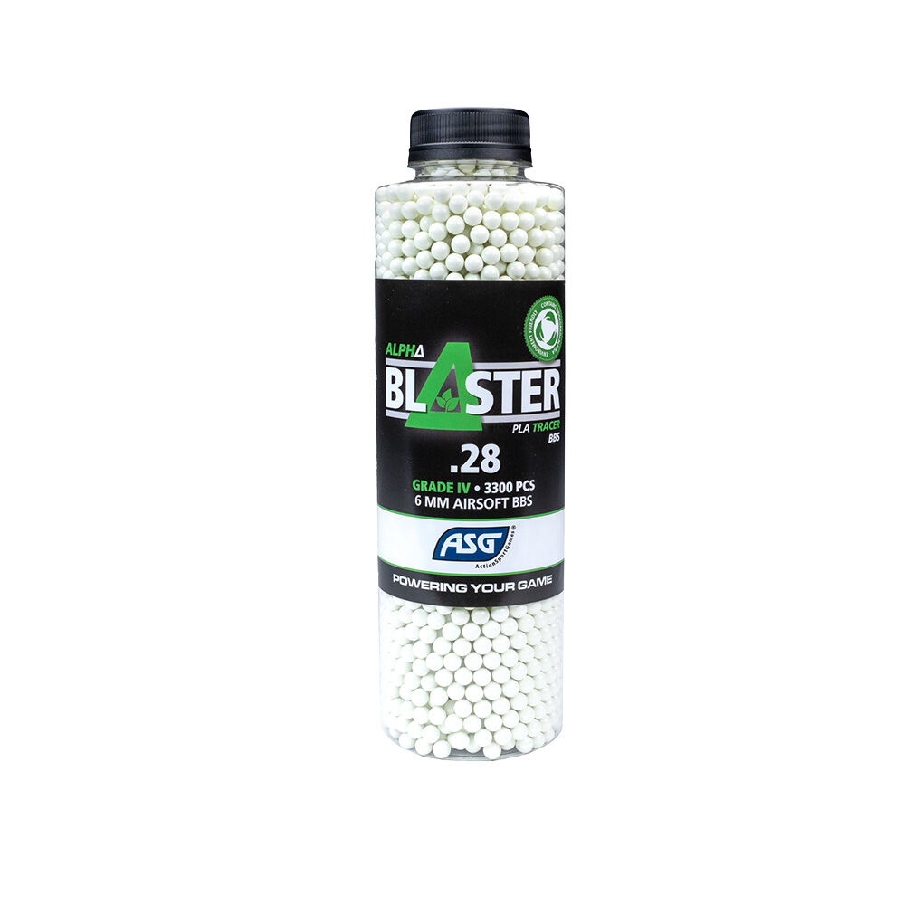 ASG Alpha Blaster Tracer Bio Airsoft BBs 0,28g 6mm BB 3300 Schuss Grn