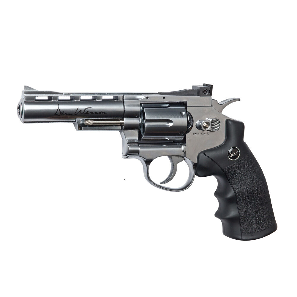 ASG Dan Wesson 4 Zoll Airsoft Revolver Co2 6mm BB Silver/Chrome