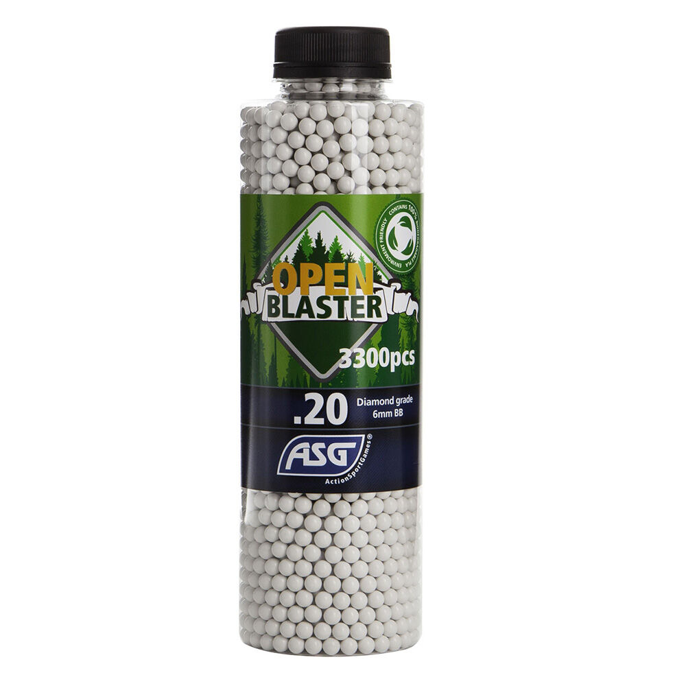 ASG Open Blaster Airsoft Bio BB 0,20g 3300 Stueck Weiss