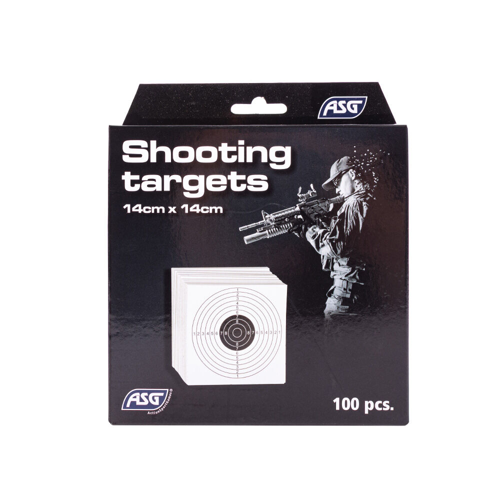 ASG Shooting Target Zielscheiben 14 cm x 14 cm 100 Stk