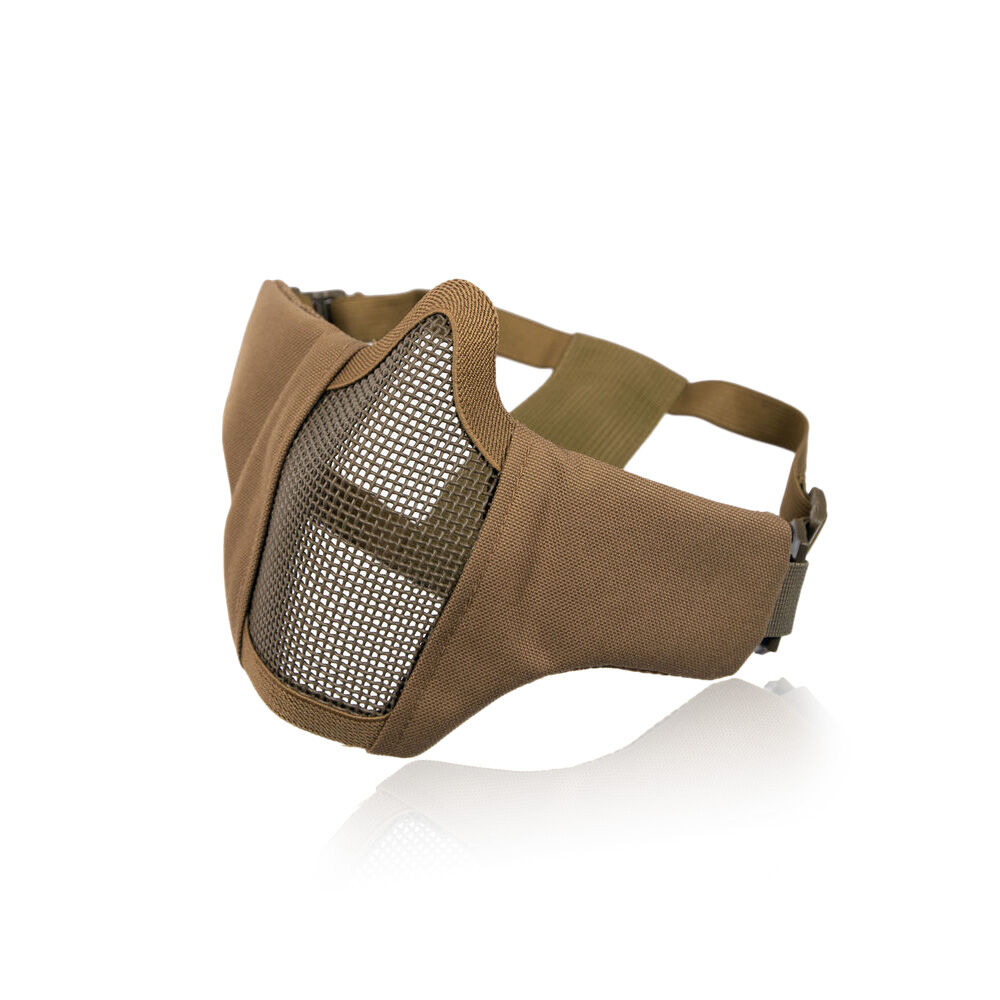 ASG Strike Systems Metal Mesh Mask Gittermaske mit Cheekpads TAN