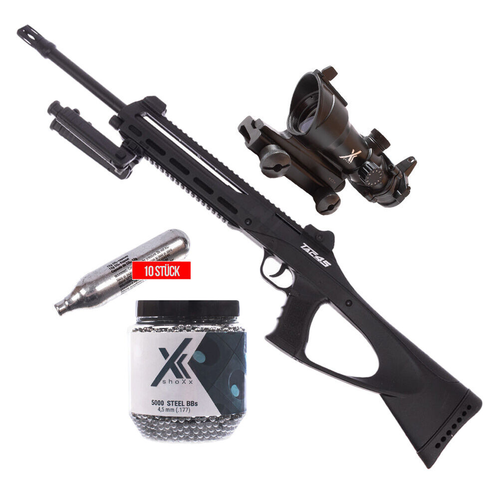 ASG TAC 4.5 Co2 Gewehr Set mit shoXx Red Dot