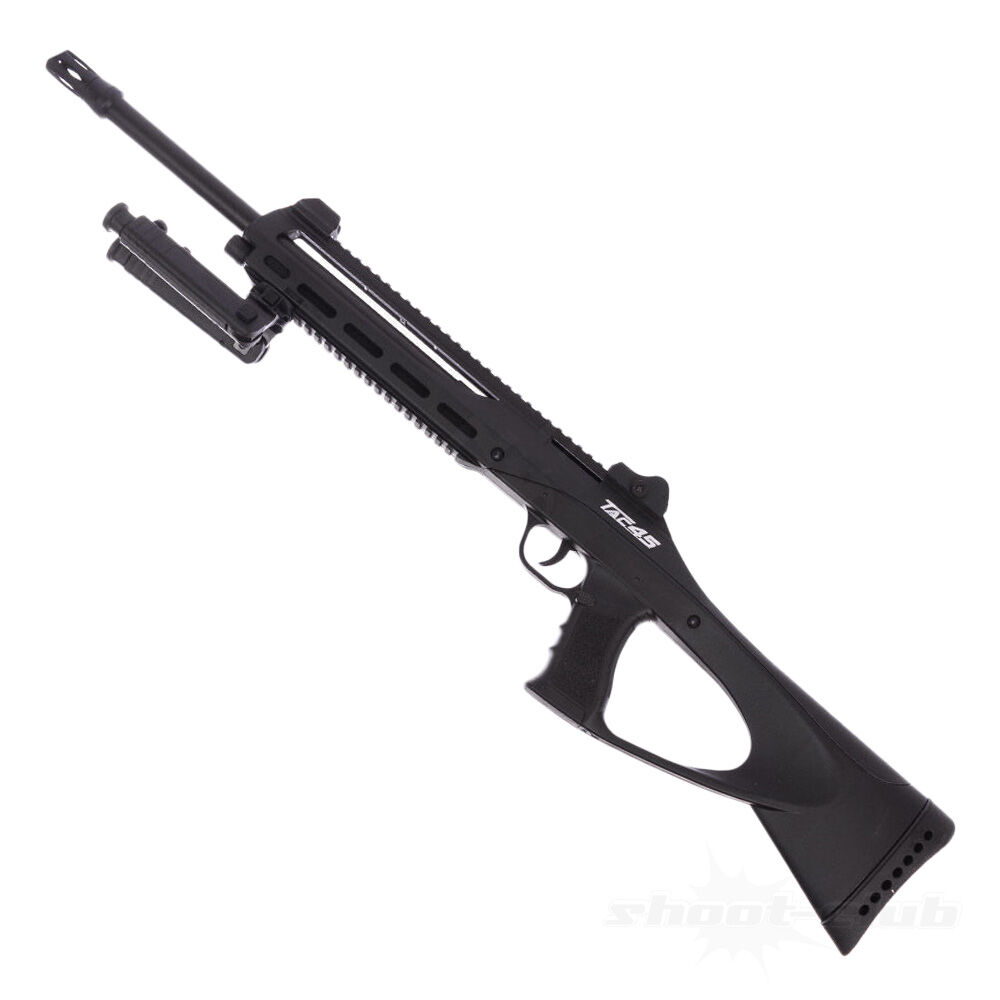 ASG TAC45 Co2 Gewehr Kaliber .4,5mm Stahl BB Schwarz mit Zweibein