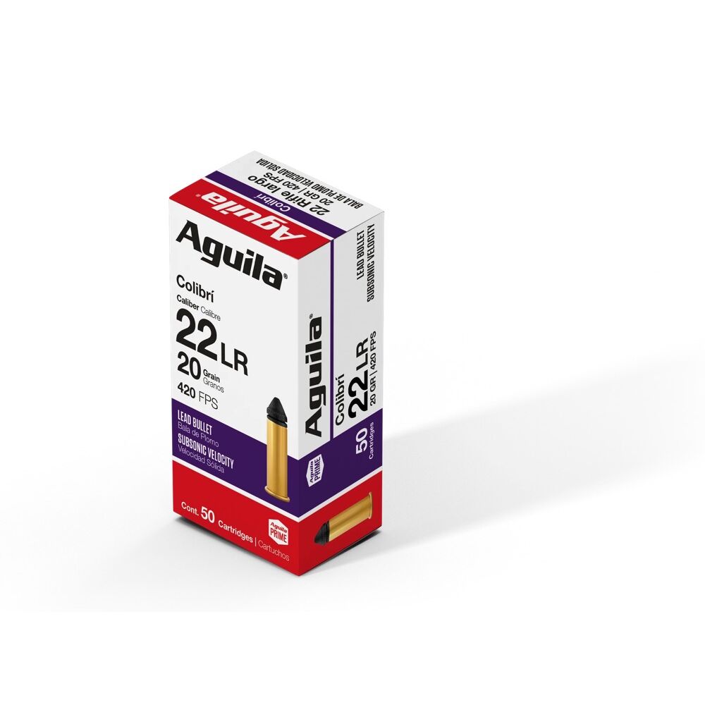 Aguila Munition Colibri LRN 20grs .22lr 50 Schuss Kleinkaliber Munition