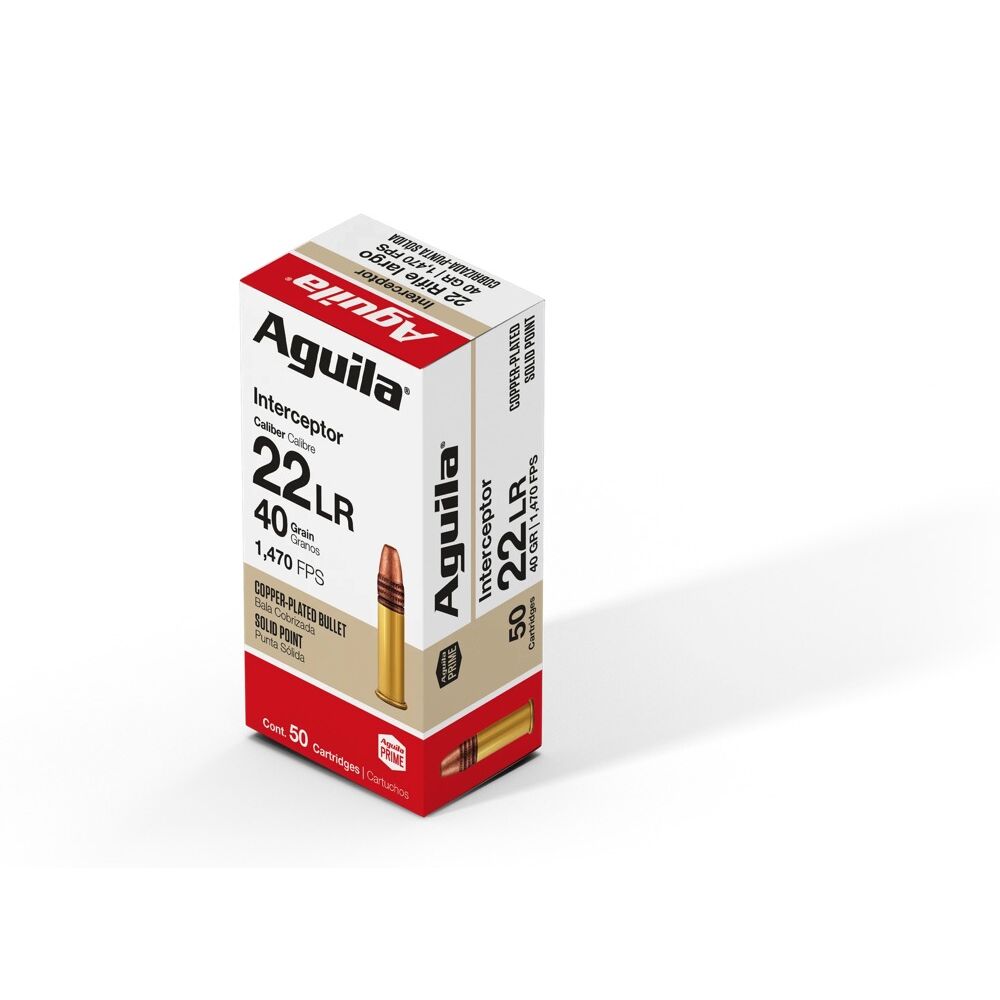 Aguila Munition Interceptor CPSP 40grs .22lr 50 Schuss Kleinkaliber Munition
