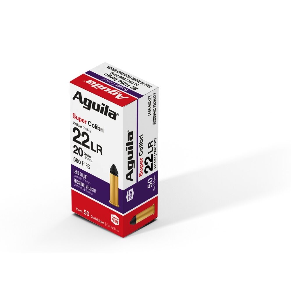 Aguila Munition Super Colibri LRN 20grs .22lr 50 Schuss Kleinkaliber Munition