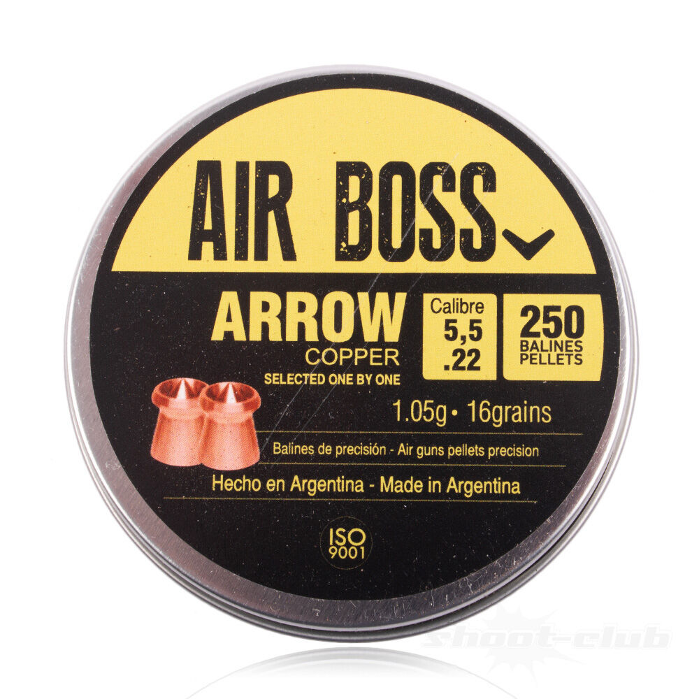 Air Boss Arrow Copper Diabolos 5,5mm 1,05 g 250 Stk