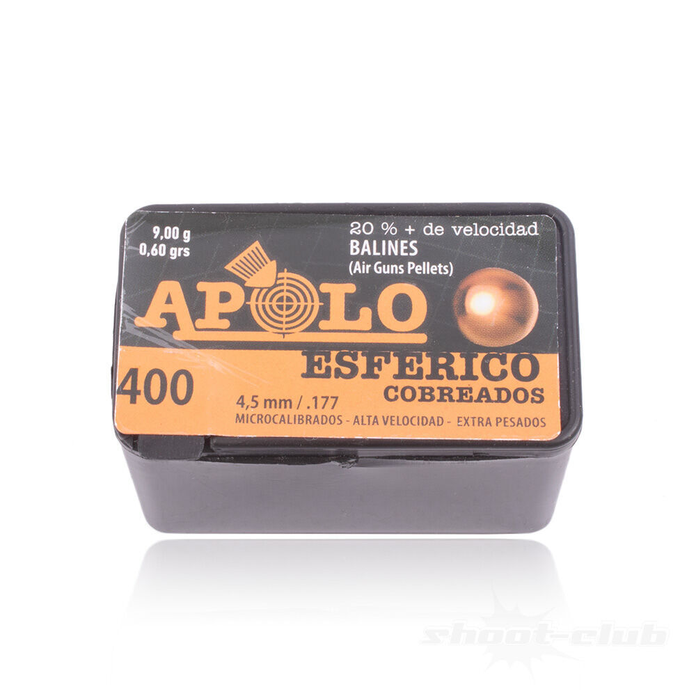 Apolo Esferico Rundkugeln .4,5mm 0,60 g 400 Stk