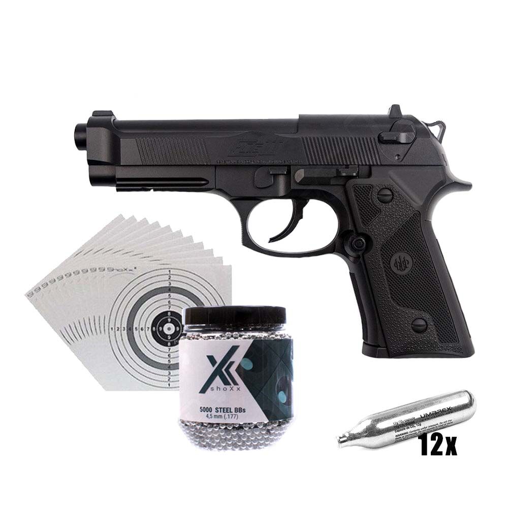 Beretta Elite II 4,5mm Stahl BBs im Set mit ZS, Kapseln und Kugeln