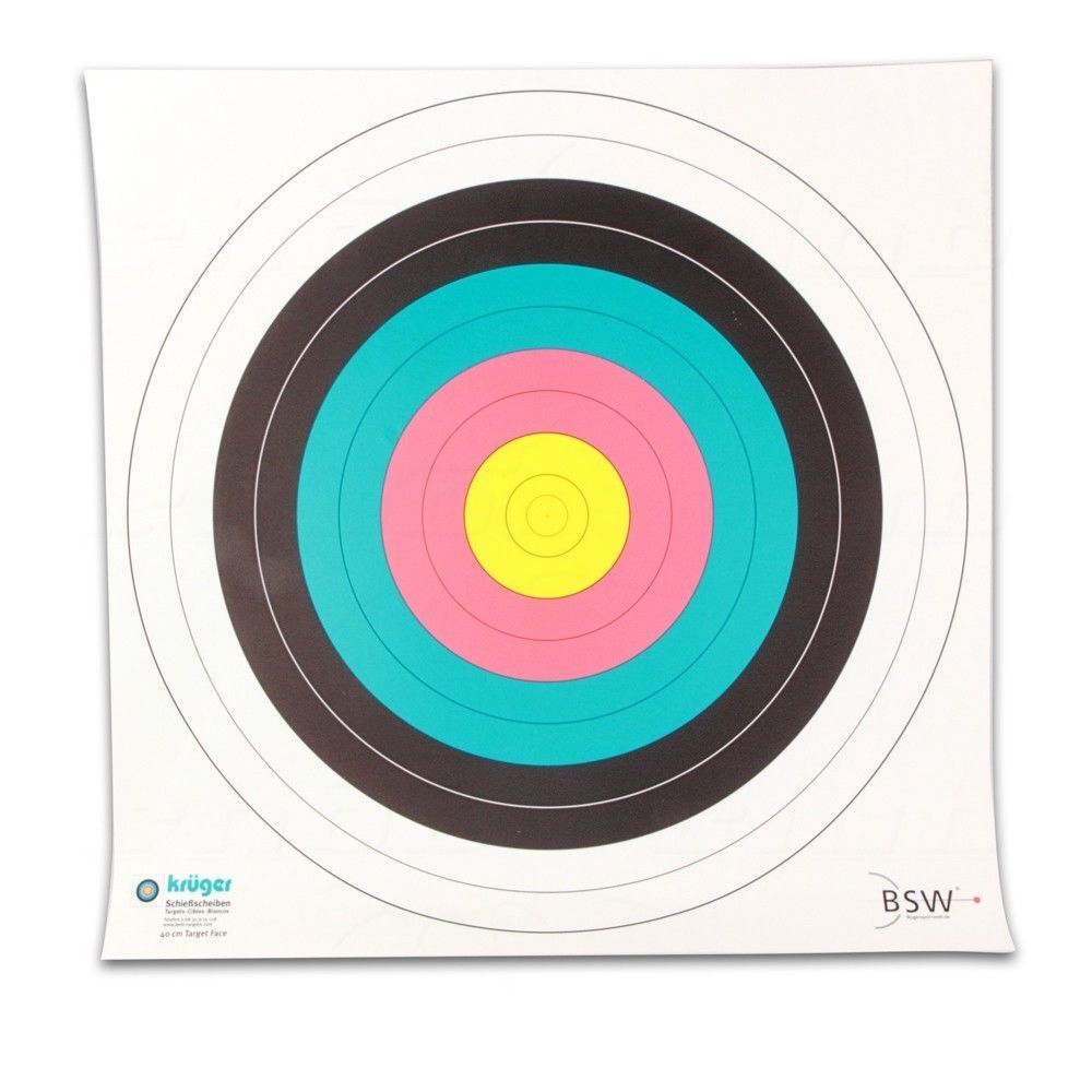 Bogensport Zielscheiben Auflage - 40 x 40 cm, FITA Maße