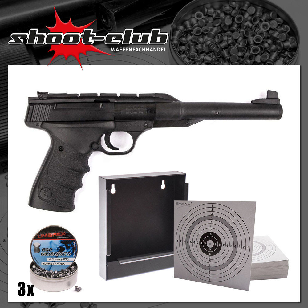 Buckmark URX 4,5mm Diabolos - Luftdruckpistolen Set