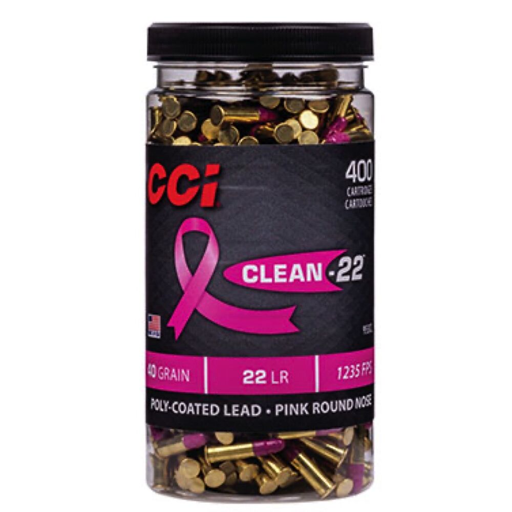 CCI Clean-22 Pink LRN 38grs .22lr 400 Schuss Kleinkaliber Munition