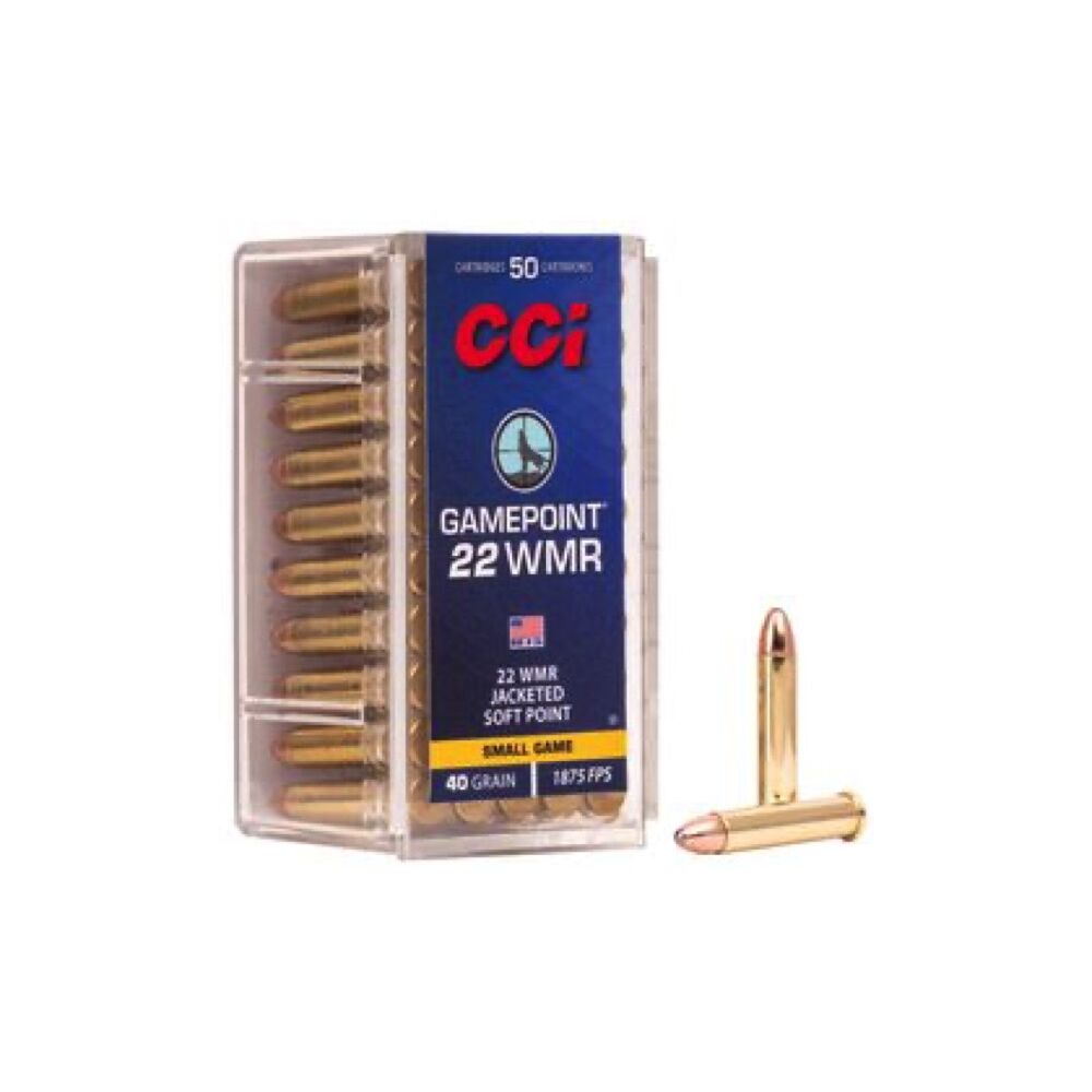 CCI Gamepoint JSP .22WMR 40Grs. 50 Schuss Kleinkaliber Munition Jagd