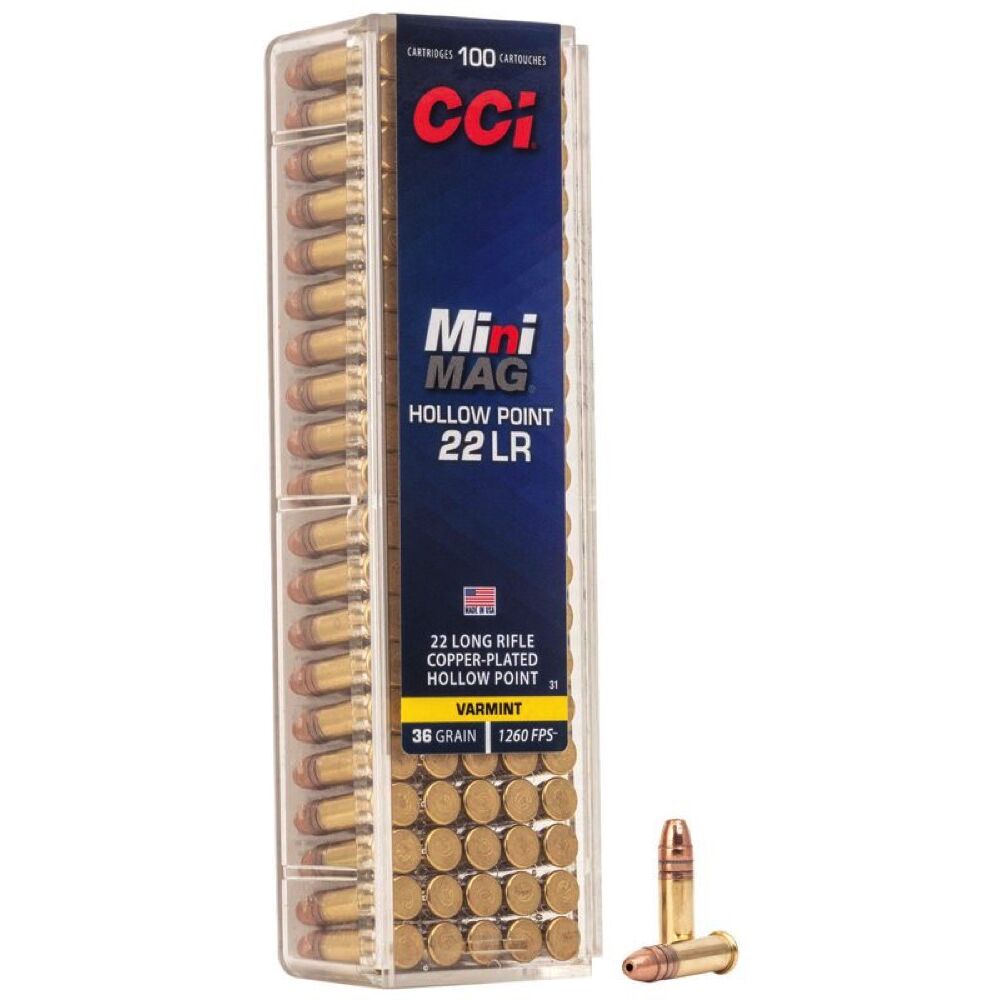 CCI Mini-Mag 36grs .22lr 100 Schuss Kleinkaliber Munition