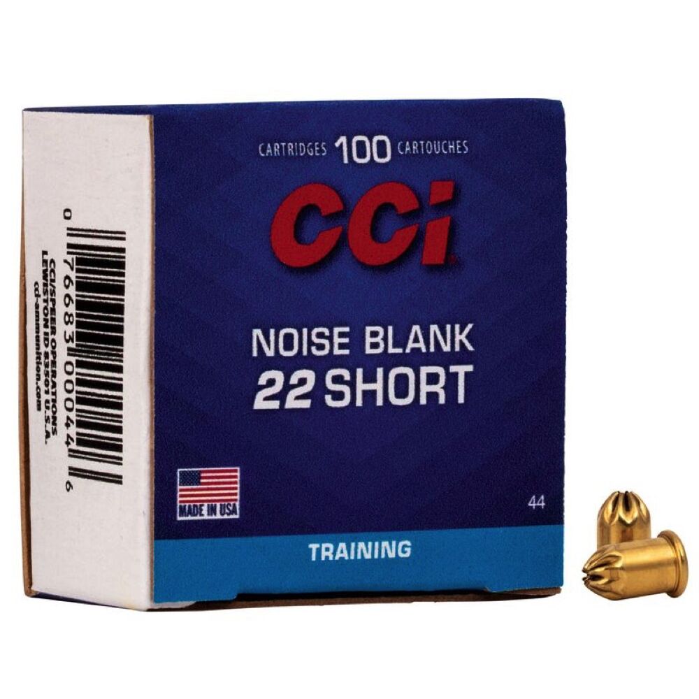 CCI Noise Blanks Knallkartuschen .22short 100 Schuss Kleinkaliber Knallpatronen