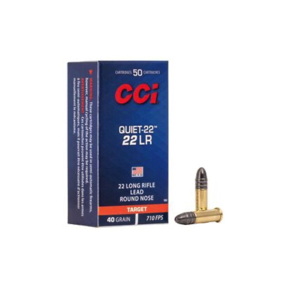 CCI Quiet-22 LRN 40grs .22lr 50 Schuss Kleinkaliber Munition
