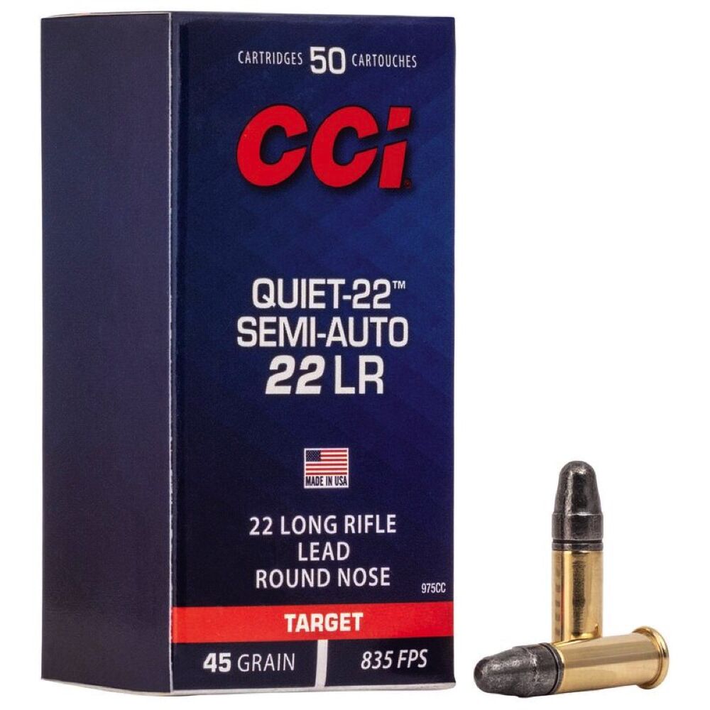 CCI Quiet-22 SP 45grs .22lr 50 Schuss Kleinkaliber Munition