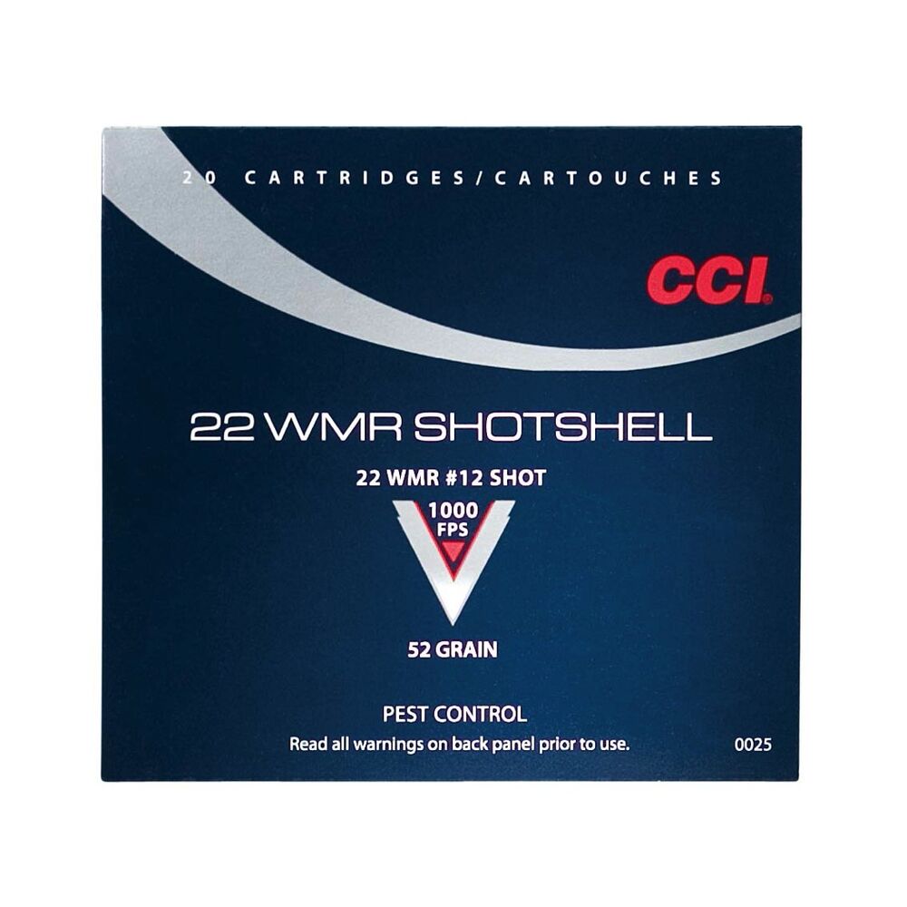 CCI Shotshell 31grs Nr. 12 .22wmr 20 Schuss Kleinkaliber Schrot Munition