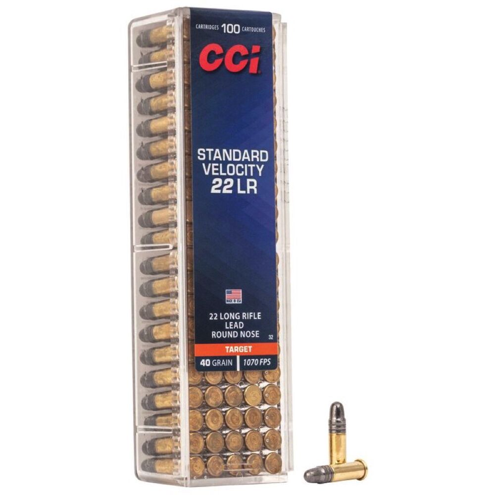 CCI Standard Velocity LRN 40grs .22lr 100 Schuss Kleinkaliber Munition