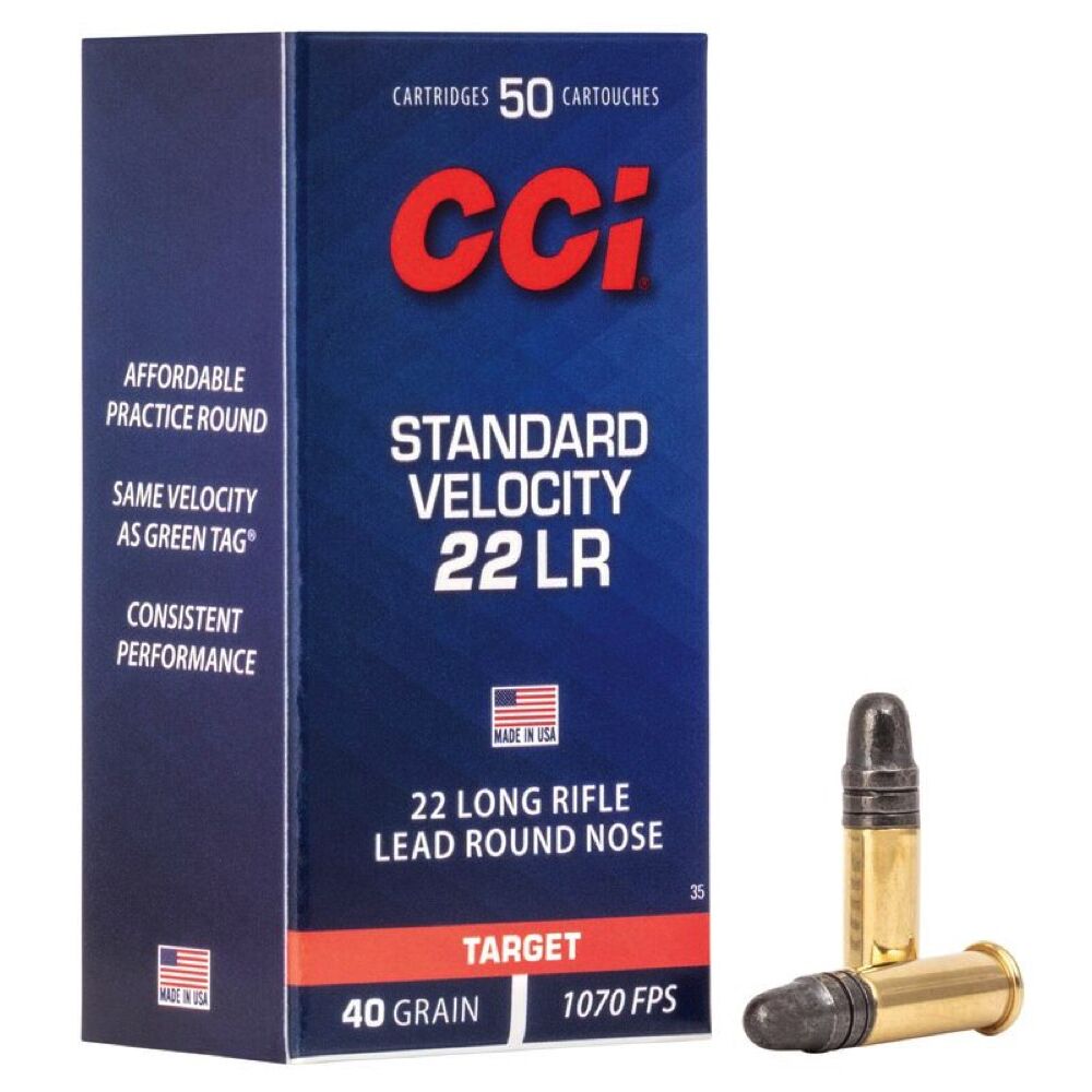 CCI Standard Velocity LRN 40grs .22lr 500 Schuss Kleinkaliber Munition