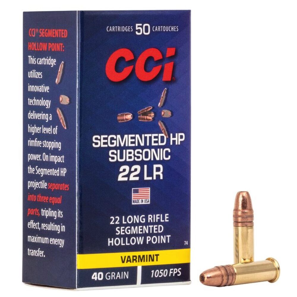 CCI Sub-Sonic SHP Copper 40grs .22lr 50 Schuss Kleinkaliber Munition