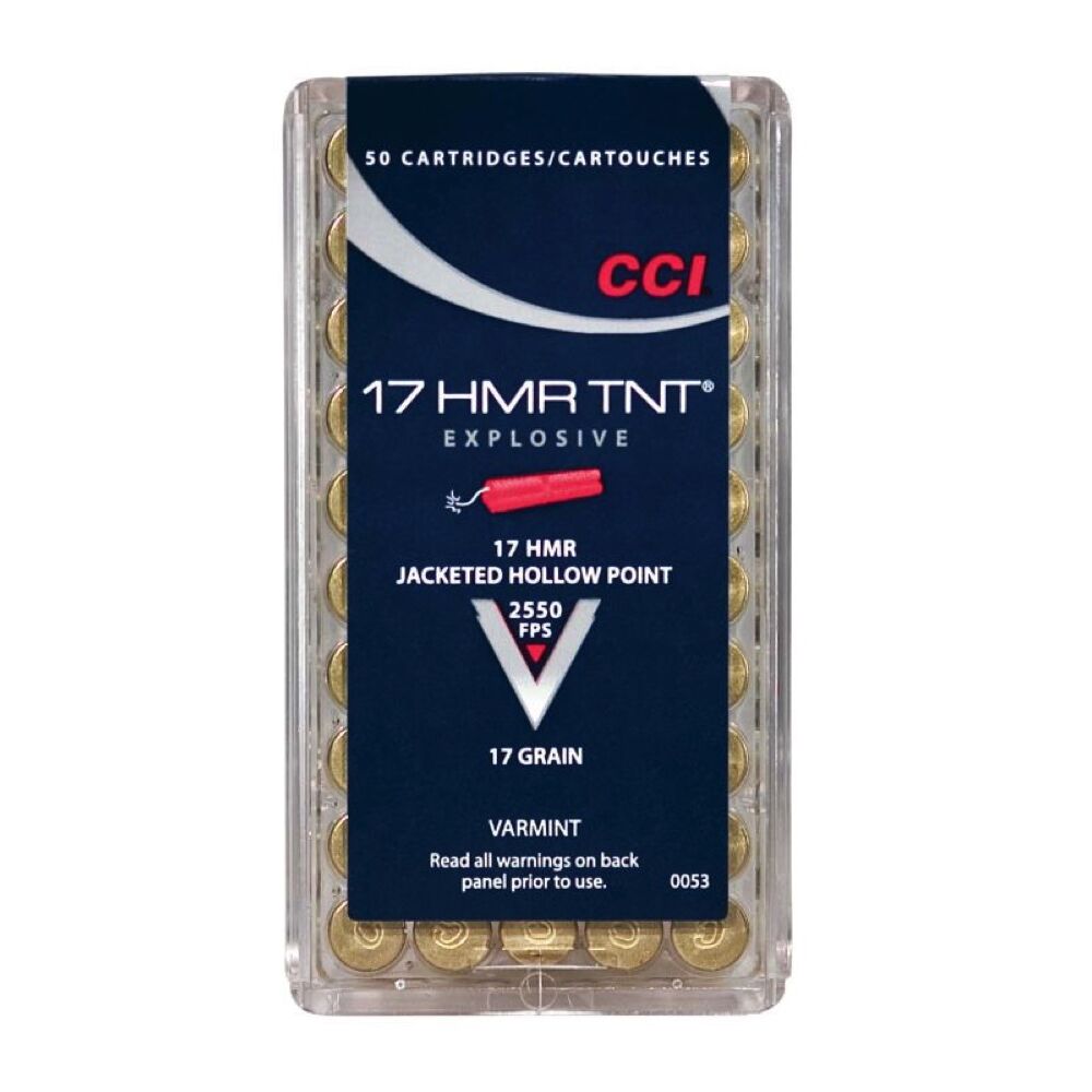 CCI TNT JHP .17HMR 17Grs. 50 Schuss Kleinkaliber Munition Jagd