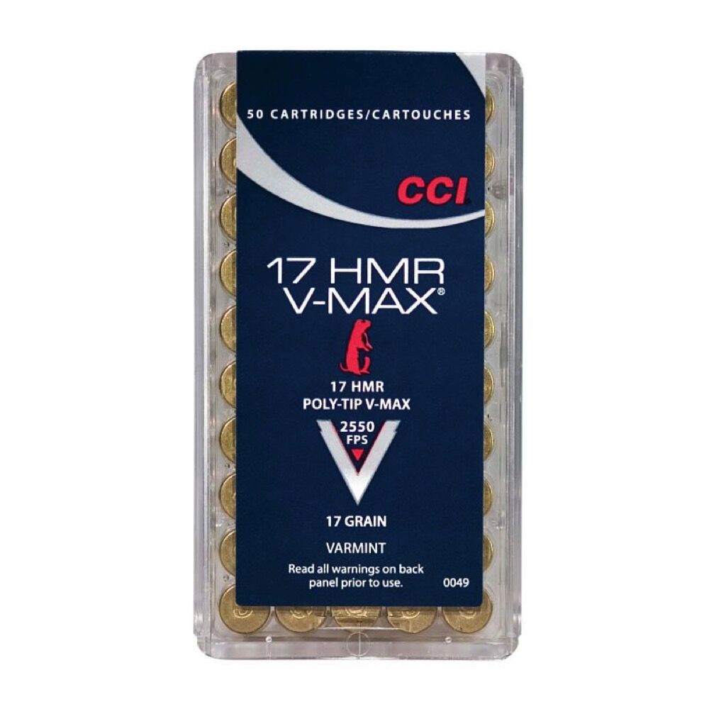 CCI V-Max .17HMR 17Grs. 50 Schuss Kleinkaliber Munition
