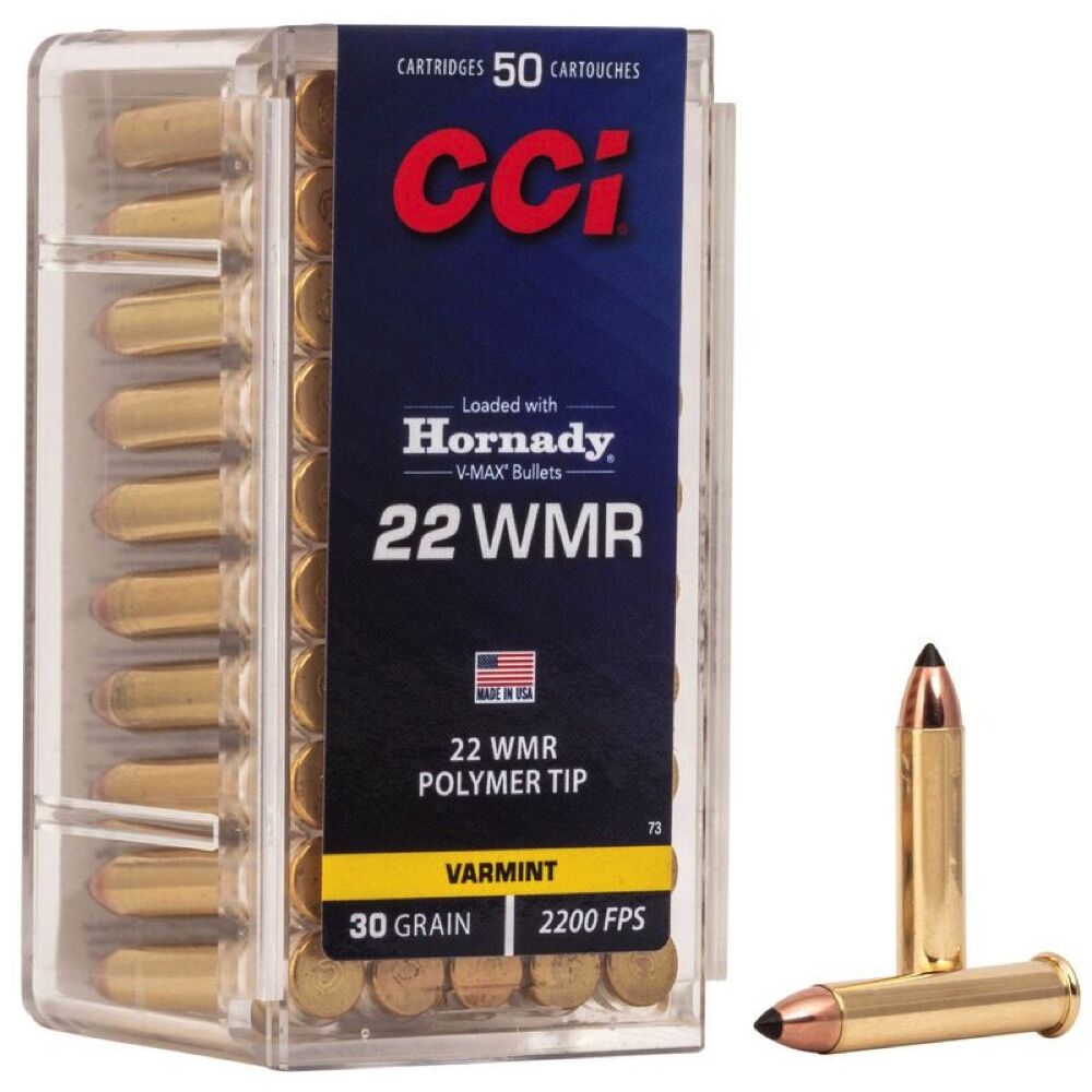 CCI V-Max .22WMR 30Grs. 50 Schuss Kleinkaliber Munition
