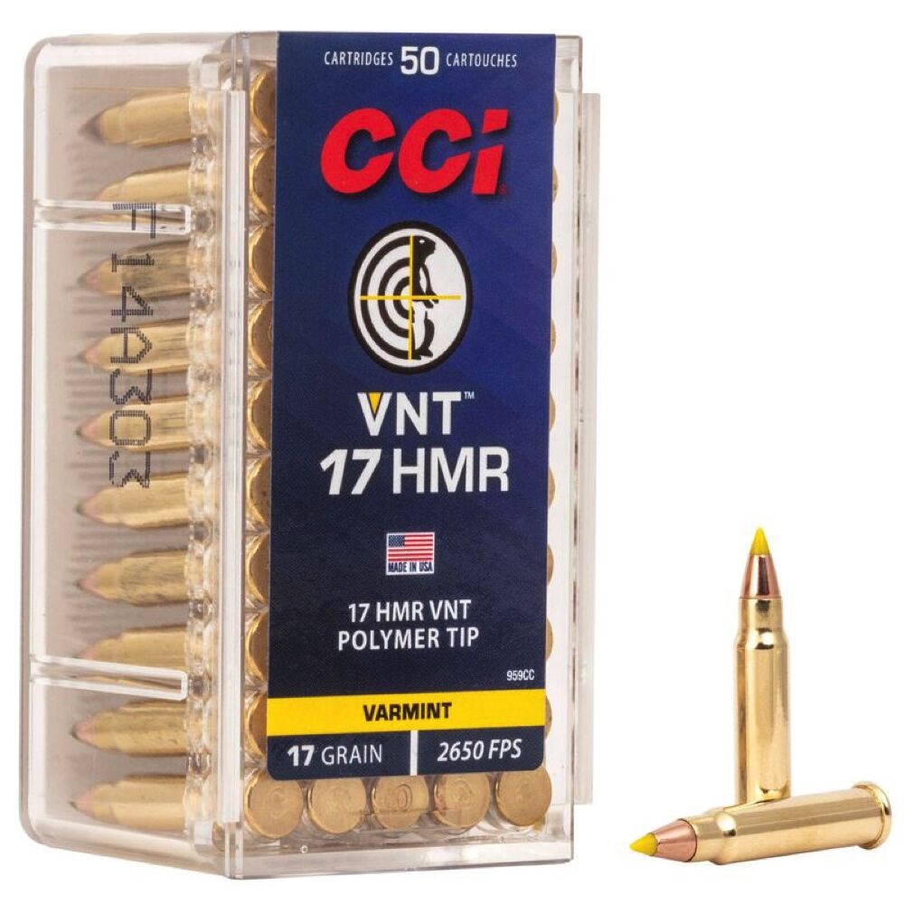CCI VNT .17HMR 17Grs. 50 Schuss Kleinkaliber Munition Jagd