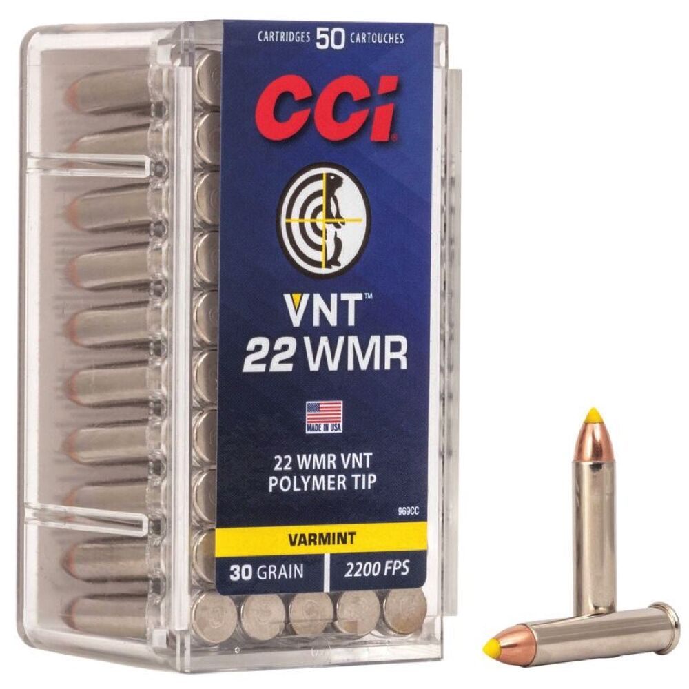 CCI VNT .22WMR 30Grs. 50 Schuss Kleinkaliber Munition