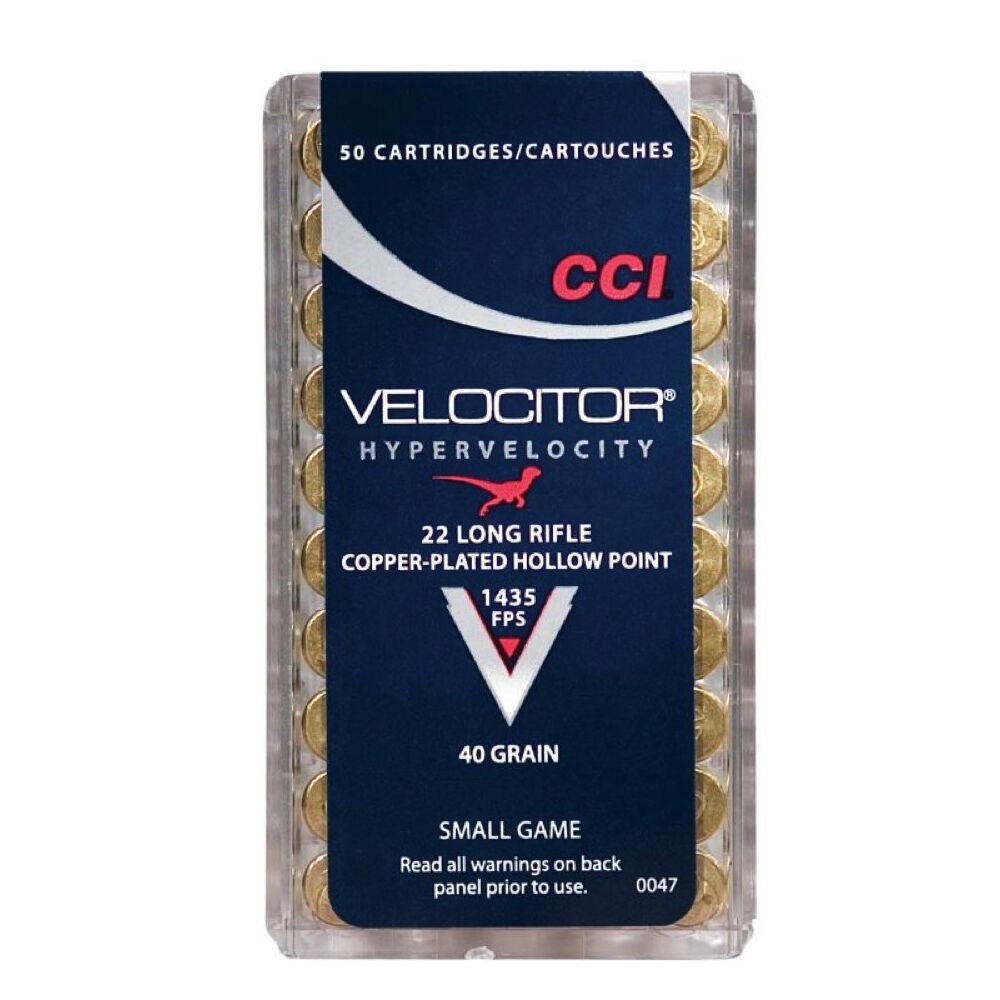 CCI Velocitor CPHP 40grs .22lr 50 Schuss Kleinkaliber Munition