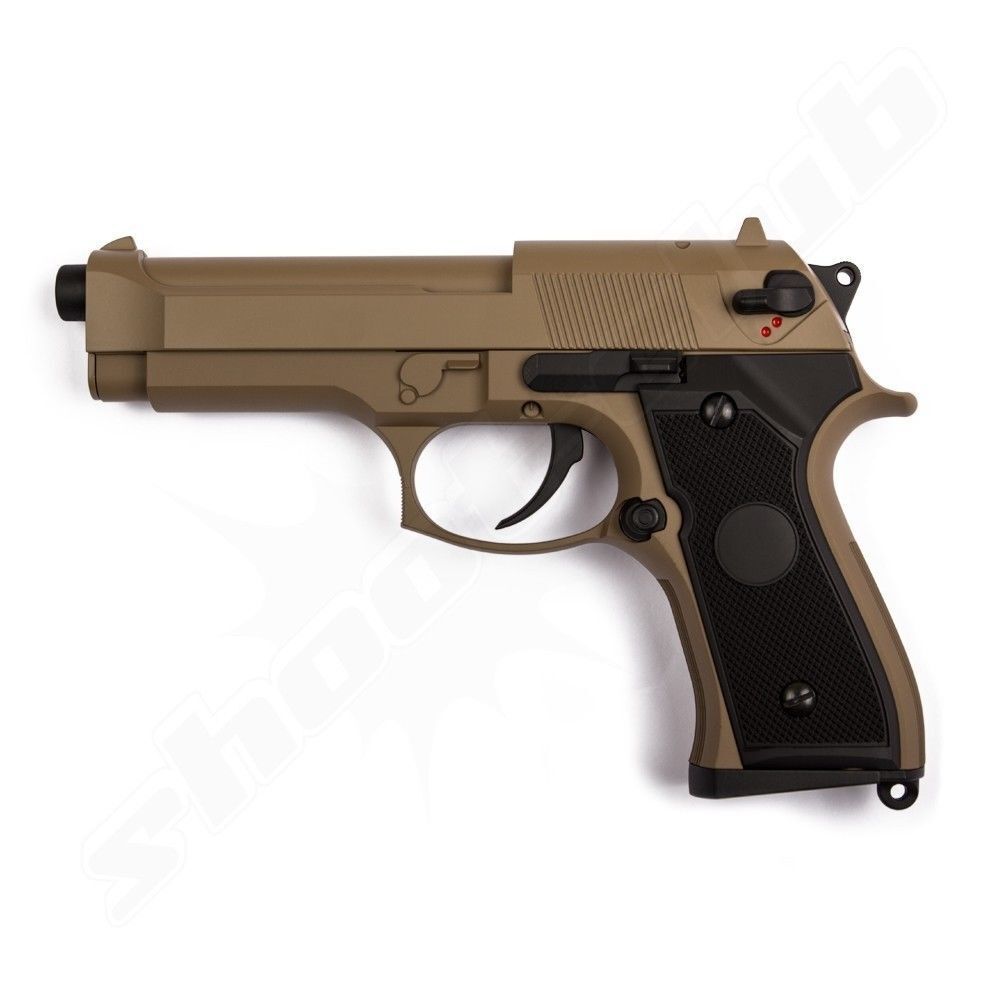 CYMA CM.126 M92FS 0,5 J AEP Airsoft Pistole Ab 14 TAN