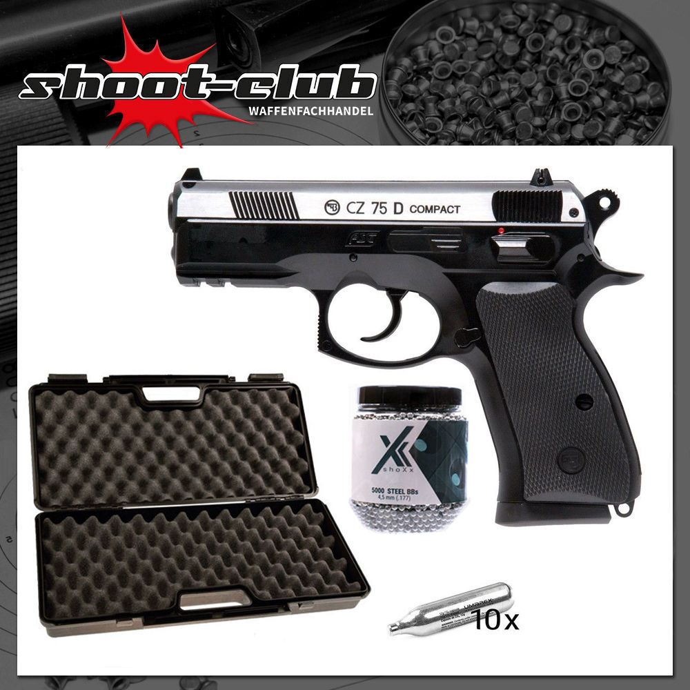 CZ75D Compact Dual Tone CO2 Pistole Kal. 4,5mm BB - Koffer-Set