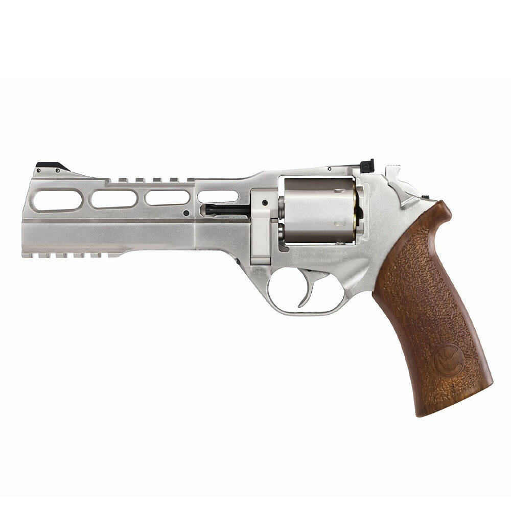 Chiappa Rhino 60DS Co2 Revolver NBB 4,5mm BB Nickel Holzoptik