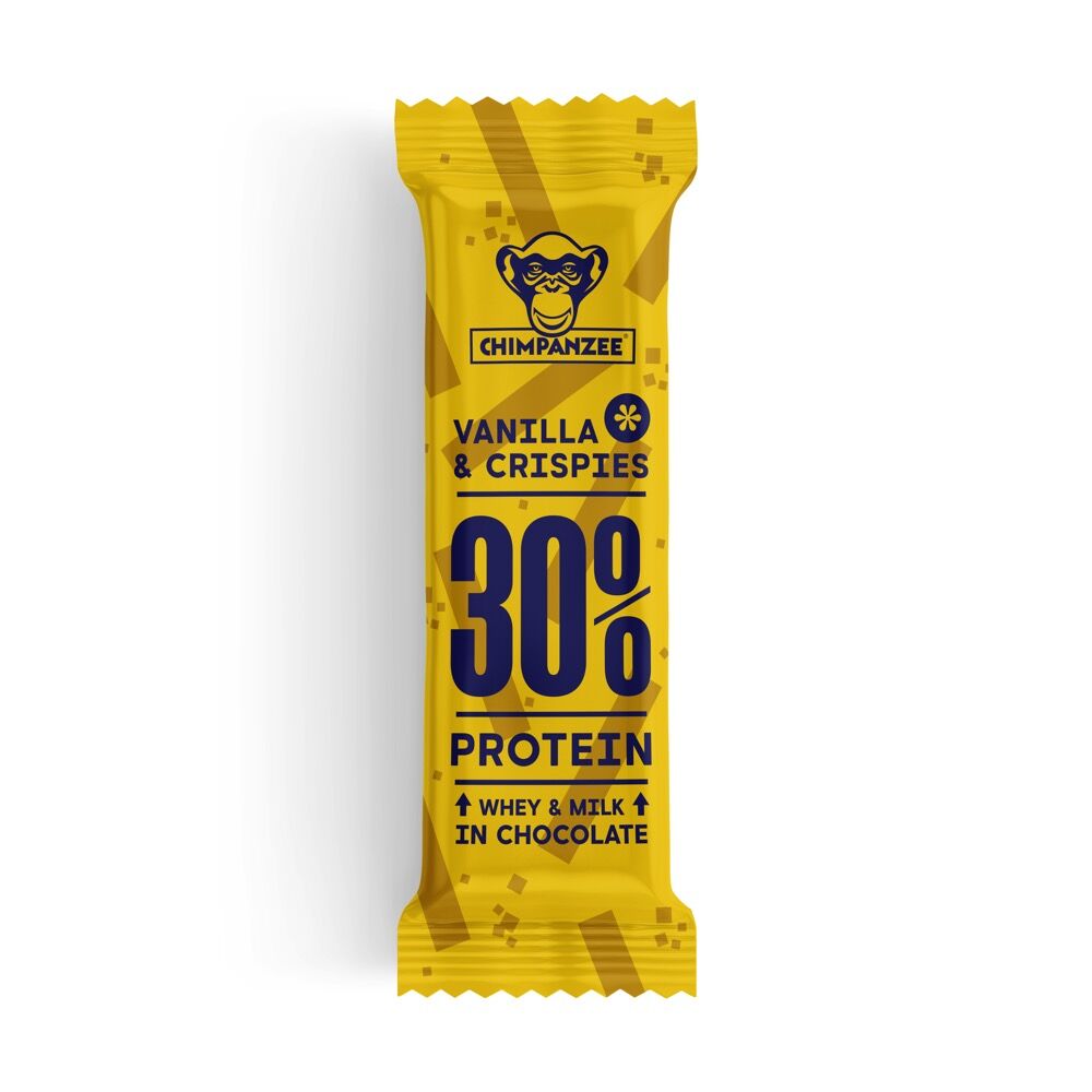 Chimpanzee Protein Bar 30% Vanilla & Crispies 50g