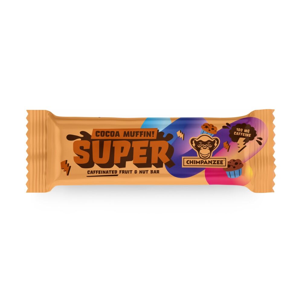 Chimpanzee Super Bar Cocoa Muffin + Caffein 55g