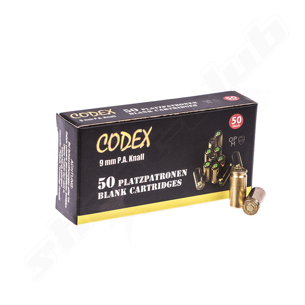 Codex Gold Schreckschussmunition 9mm P.A.K. - 50 Stck