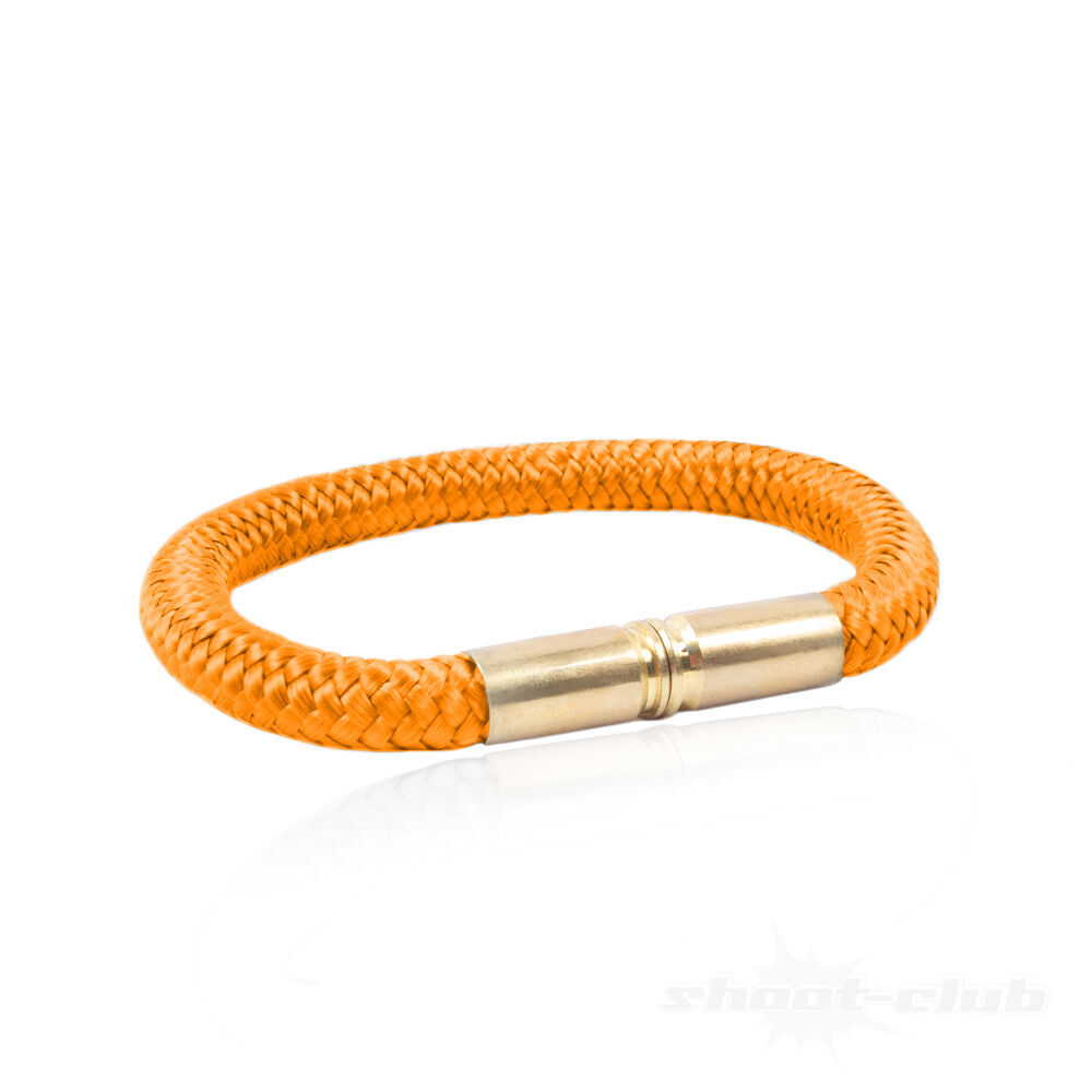 Copper & Brass Armband Bullet Band 9mm Patronenhülse Hunter Orange Gr XL