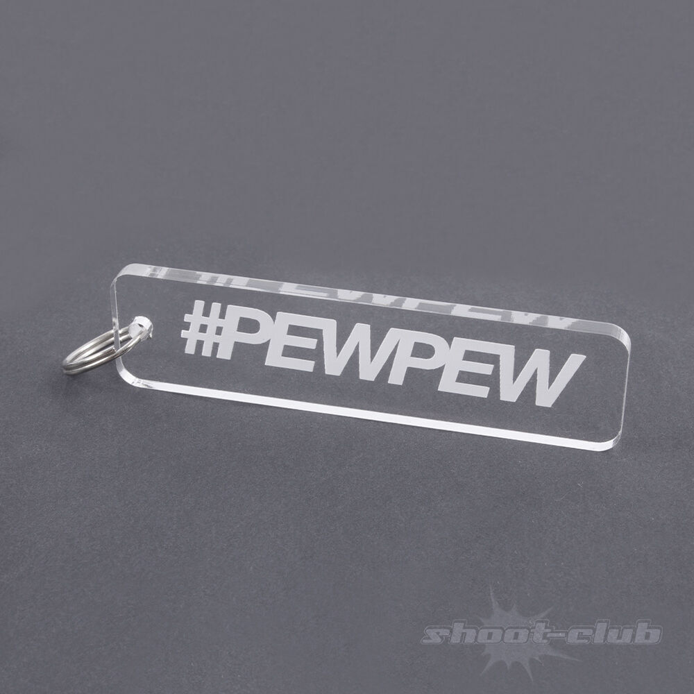 Copper & Brass Schlüsselanhänger #Pew Pew aus Acryl