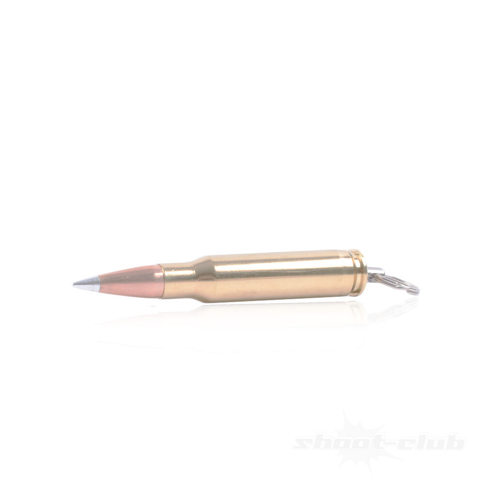 Copper & Brass Schlüsselanhänger .308Win / 7,62x51NATO Silver Tip