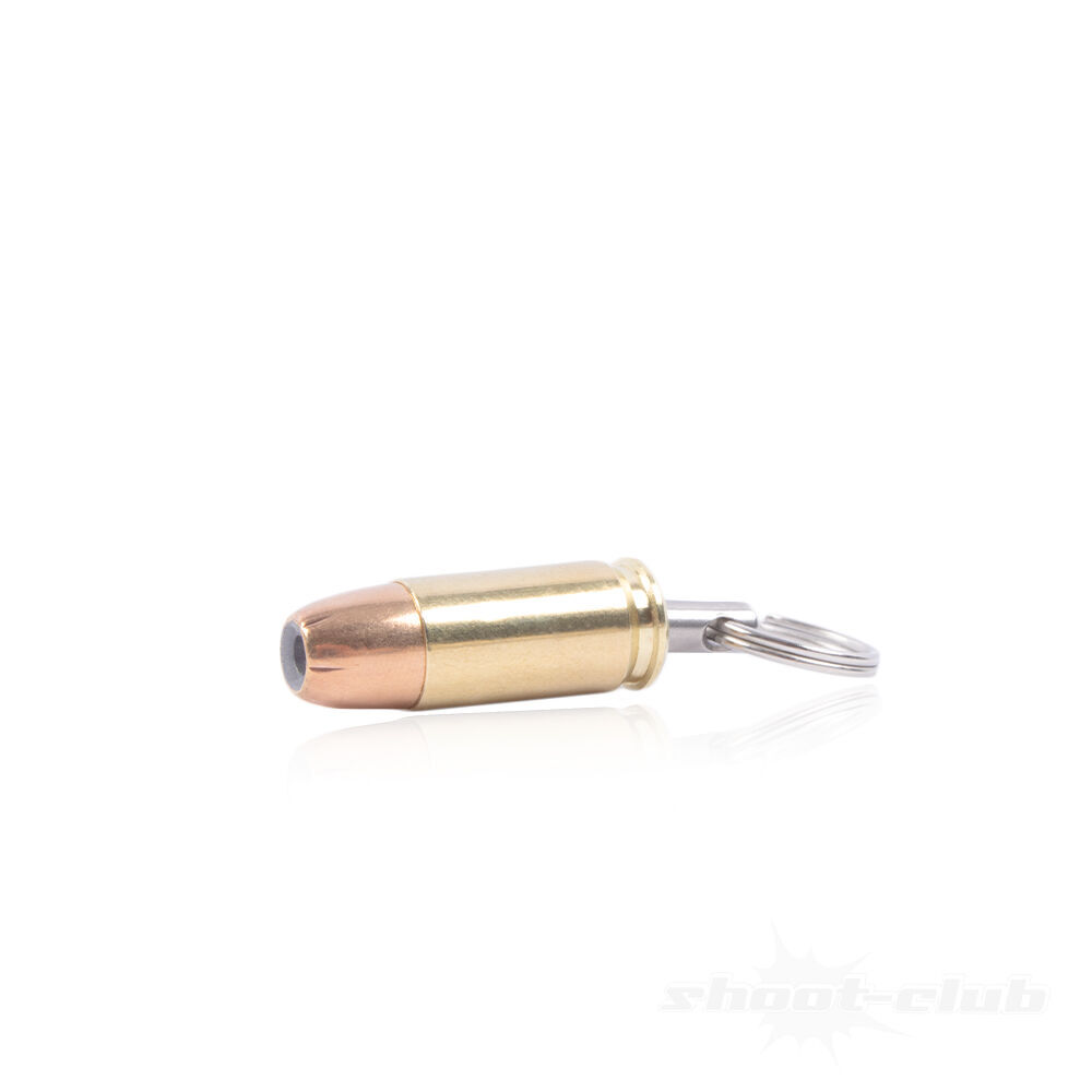 Copper & Brass Schlsselanhnger Patrone Kaliber 9mm Hollow Point Geschoss