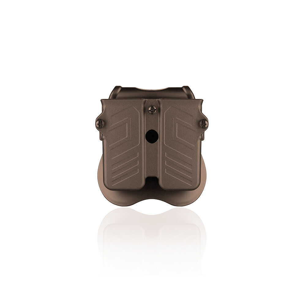 Cytac Universal Double Magazine Pouch Paddle Tan Kaliber .9 mm, .40, .45