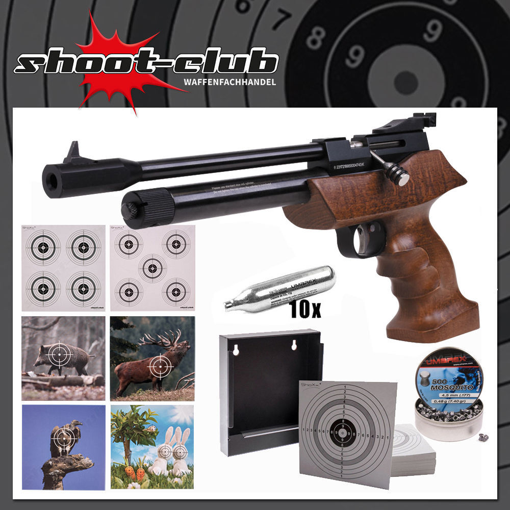 Diana Airbug Co2 Pistole Kaliber 4 5 Mm Diabolos Im Zielscheiben Set