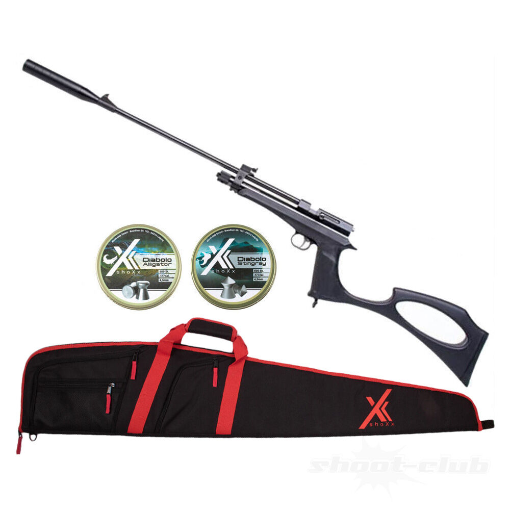 DIANA Chaser Rifle CO2 Pistole Kaliber 4,5 mm Diabolos im Futteral-Set