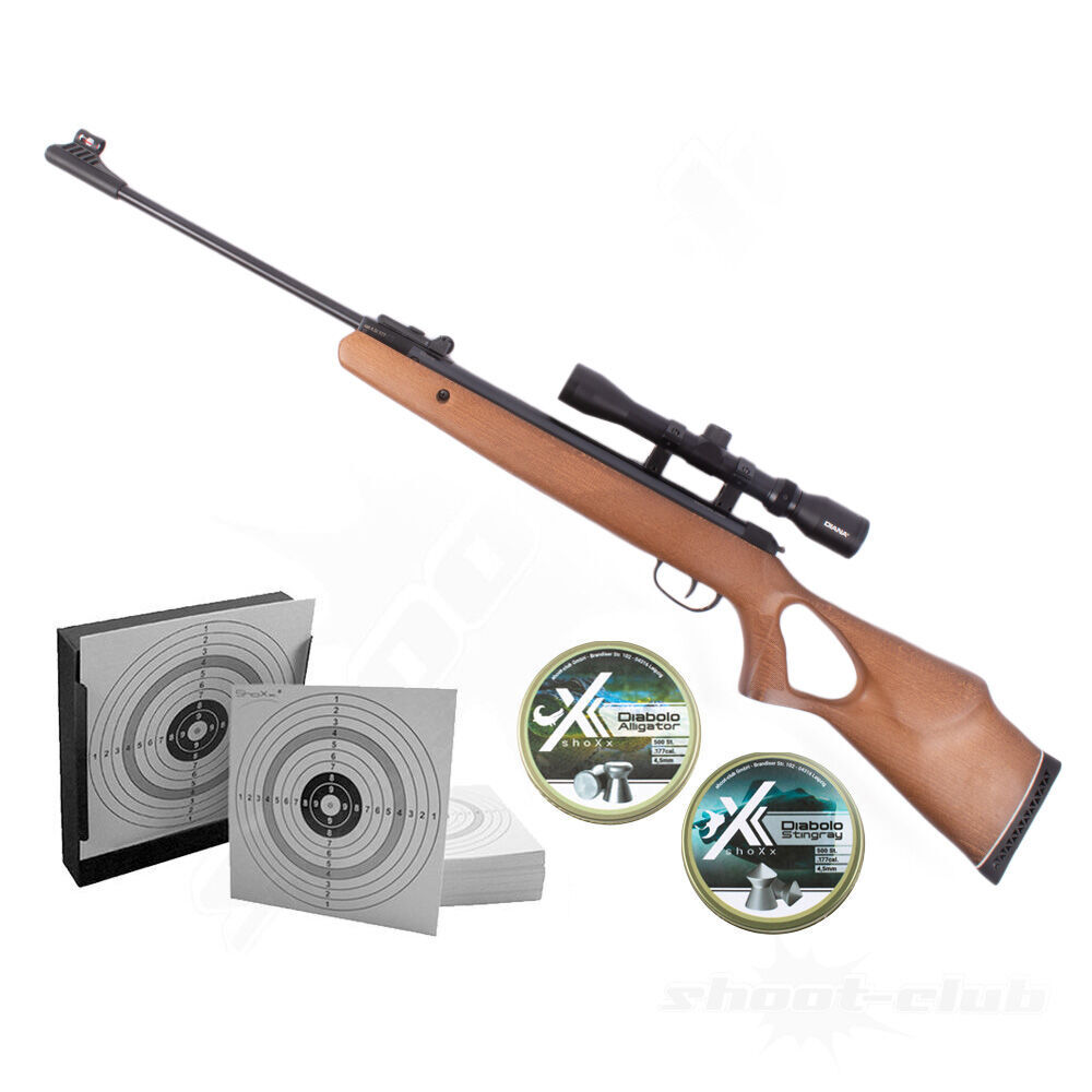 DIANA Two Fifty - 250 - Luftgewehr 4,5mm Diabolos - Kugelfang-Set