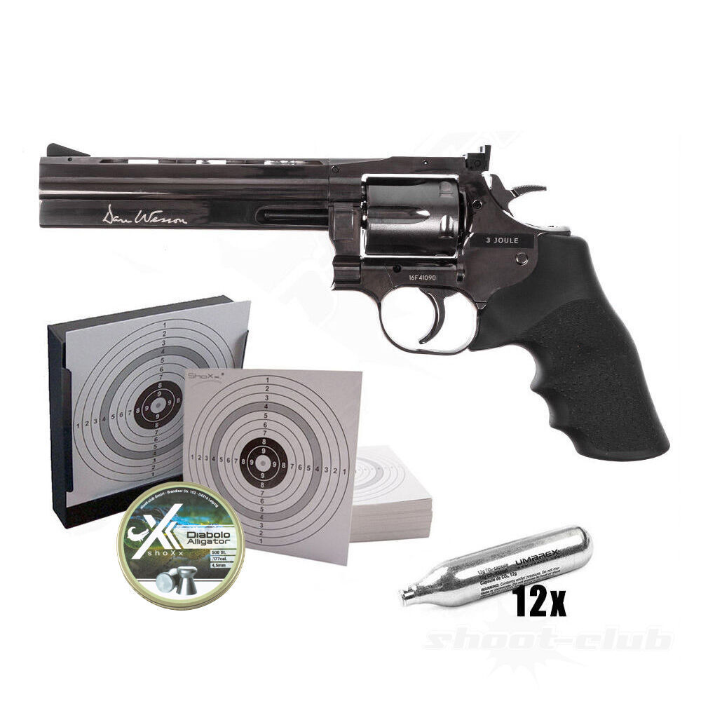 Dan Wesson 715 6 Zoll 4,5mm Diabolos Stahlgrau - Kugelfang-Set