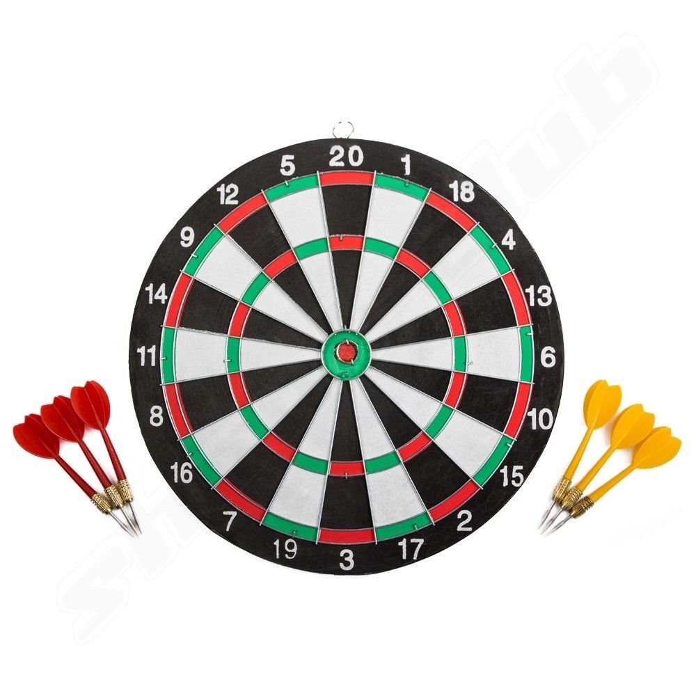 Dartscheibe mit Pfeilen Durchmesser 29cm