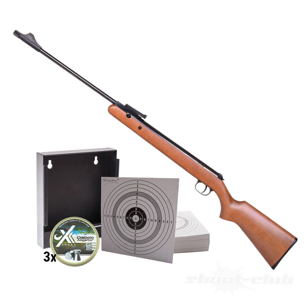 Diana 34 EMS Classic Luftgewehr 4,5 mm Diabolos Kugelfang Set